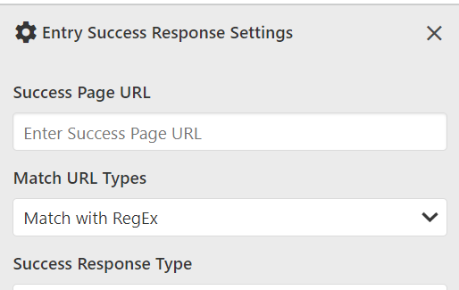 Form Success Response